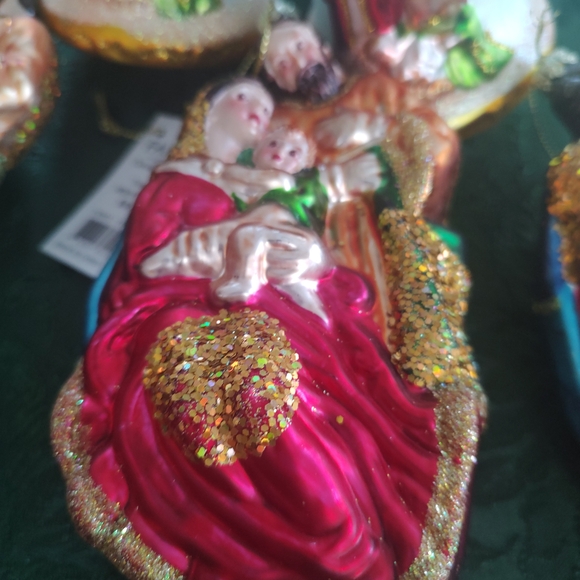 Colorful Christmas Ornaments with Religious Figures pre-owned with tags - Picture 3 of 10